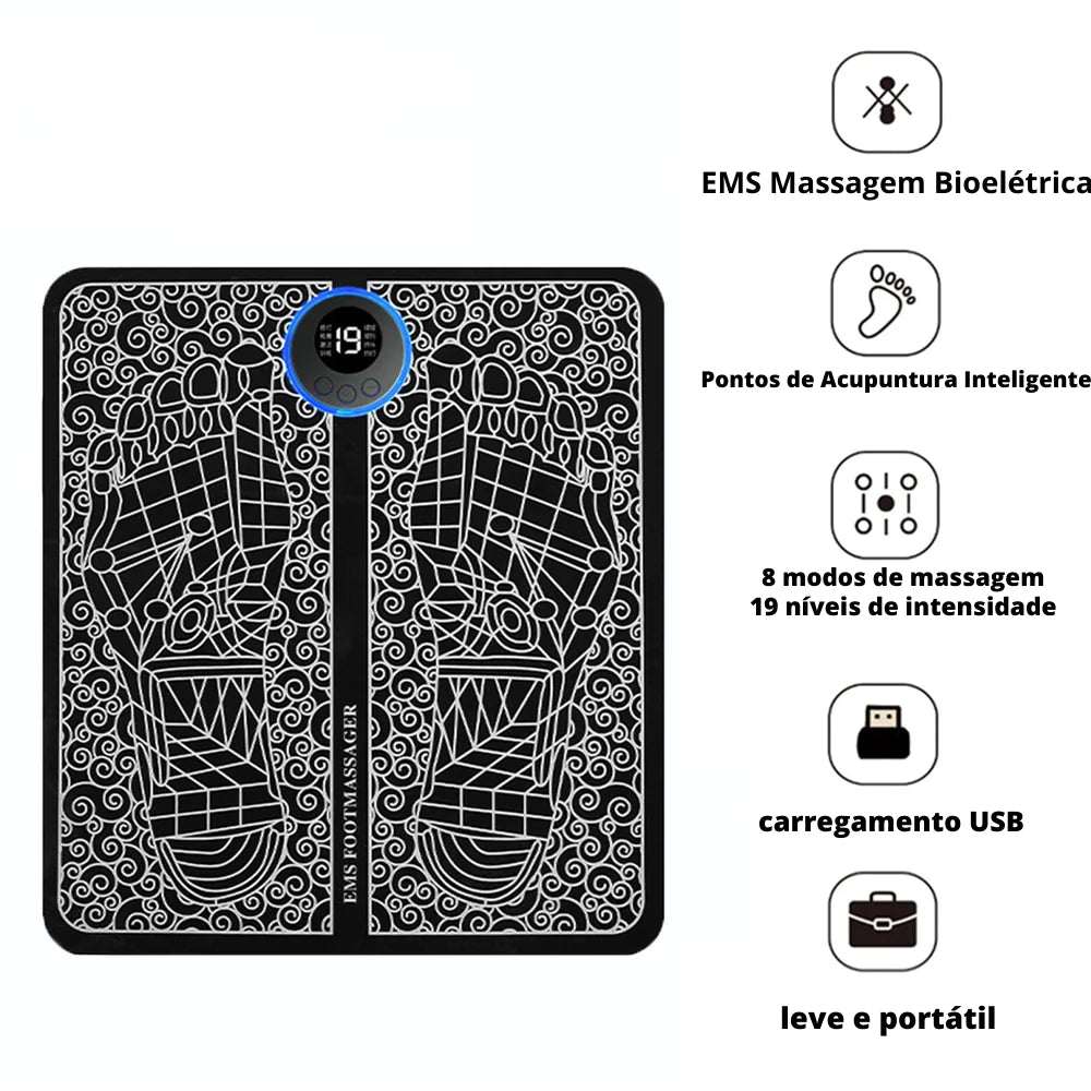 FootEase Pro - Potent Electric Foot Massager + Bonus Electrode Massagers